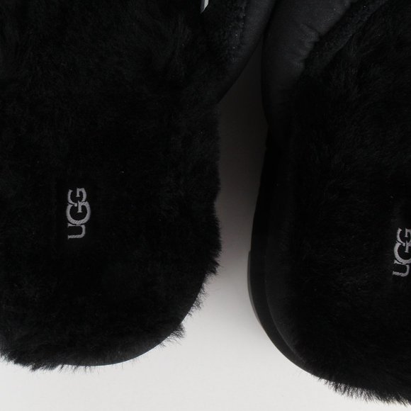NEW UGG Maxi Genuine Shearling Sporty Logo Slide Sandals, - Picture 9 of 14